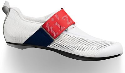 Превью  Велоботинки для триатлона FIZIK Transiro Hydra Aeroweave Carbon White/Red/Blue
